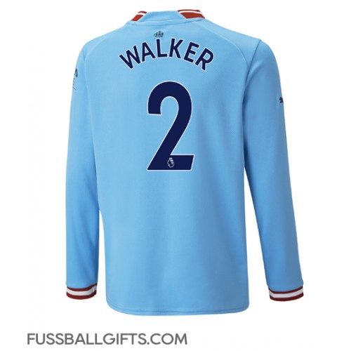 Manchester City Kyle Walker #2 Fußballbekleidung Heimtrikot 2022-23 Langarm